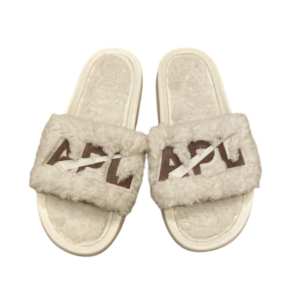 APL shearling slip on slide sandals size 10 - Picture 1 of 7